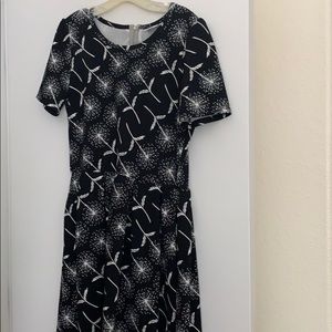 Amelia Black & White Dandelion Print